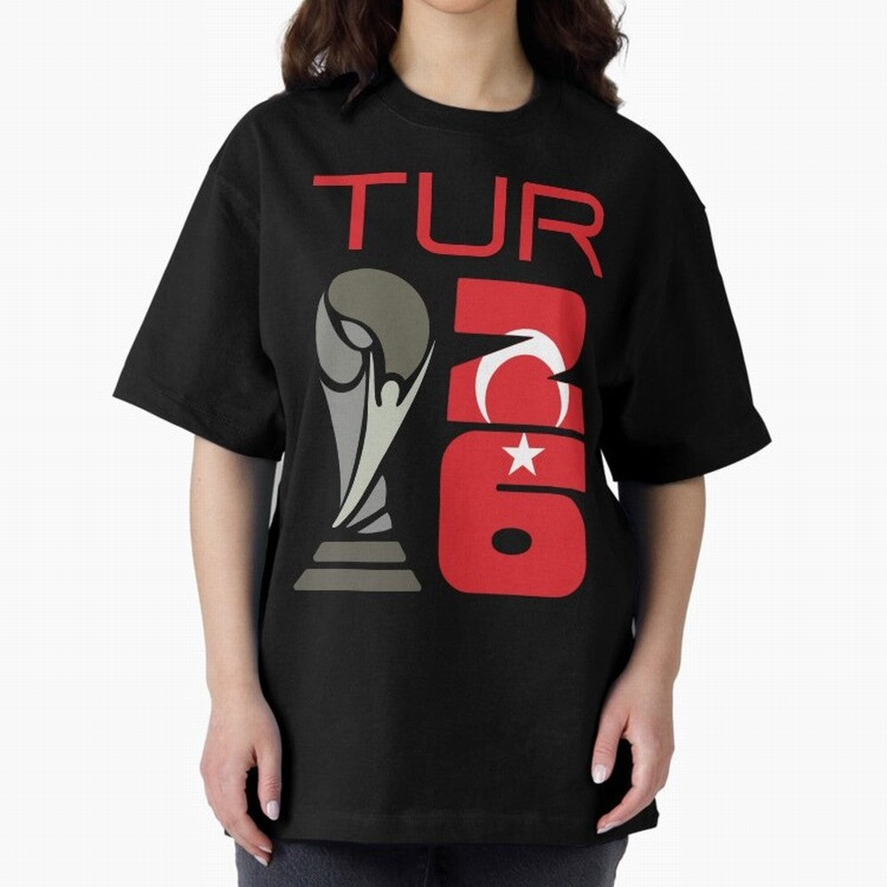 Turkey 2026 Soccer World Cup Trophy Turkish Flag Design Classic T-Shirt Celebrate the Stars of Global Football Passion for FIFA World Cup 2026, Connected to Haaland, Argentina, France and Brazil, Football Festival Excitement, Trophy Ambitions,