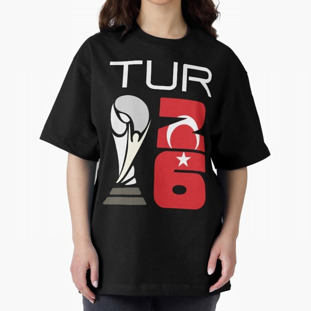 Turkey 2026 Soccer World Cup Trophy Turkish Flag Design Classic T-Shirt Step into Match Day Hype around FIFA World Cup 2026, Cristiano Ronaldo, France and Portugal, Tournament Hype, Historic Matchups, Family Viewing Parties and Global Sports Pride;