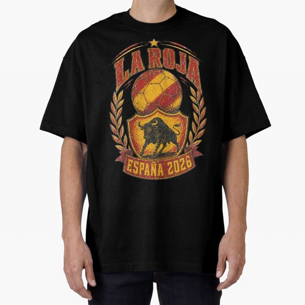 La Roja Espa?a 2026 World Cup Soccer T-Shirt Classic T-Shirt Celebrate the Next Chapter of FIFA World Cup 2026 Spirit, Centered on France, Mbappe, Football Festival Excitement, Trophy Ambitions, Country Rivalries and Star Player Buzz; Ideal for