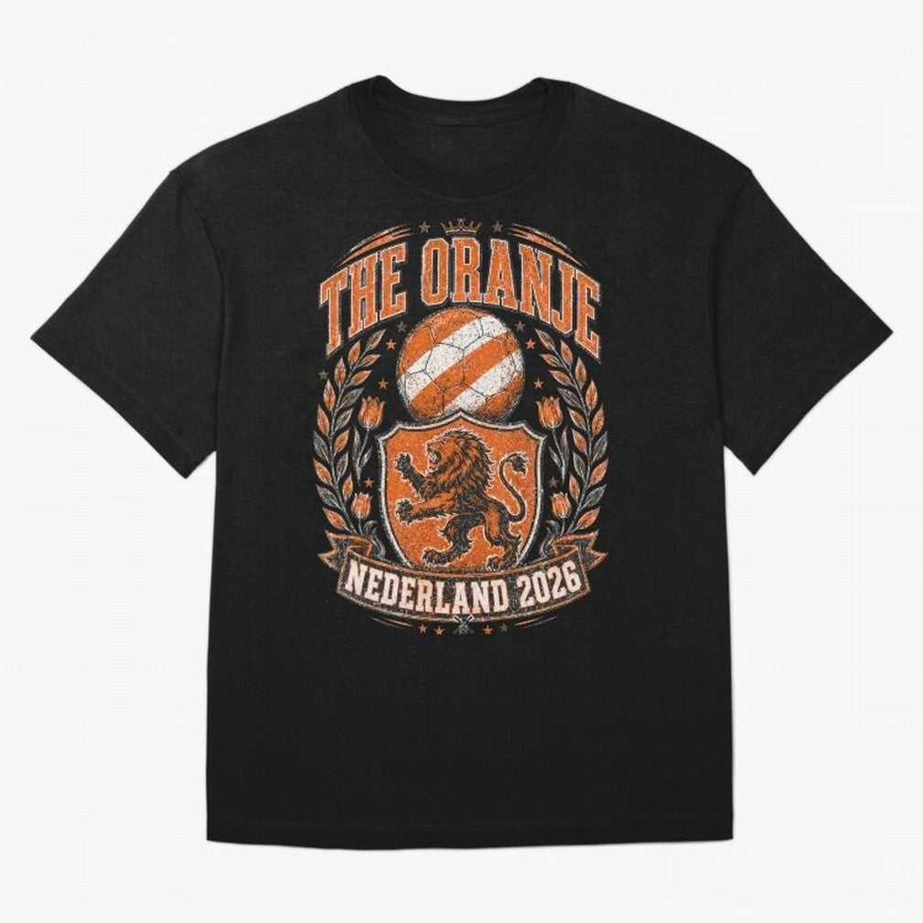 The Oranje Nederland 2026 World Cup Soccer T-Shirt Classic T-Shirt Bring World Football Passion into Global Football Passion for FIFA World Cup 2026, Celebrating CR7 and Messi, Argentina and Brazil, Football Passion, Legendary Performances,