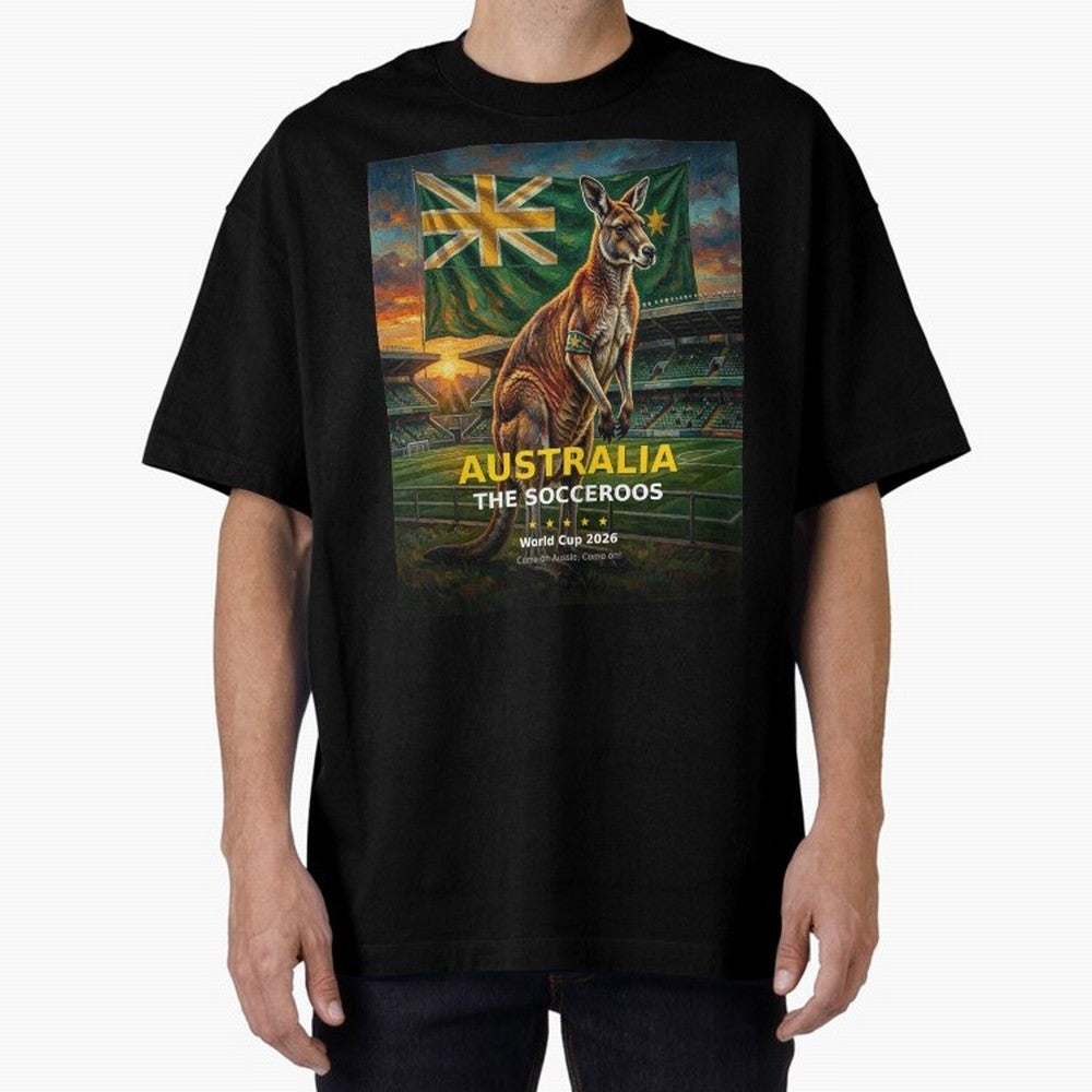 Australia Socceroos - World Cup 2026 Soccer Fan Tee Classic T-Shirt Mark FIFA World Cup 2026 USA Canada Mexico Inspired by Messi, Neymar and Mbappe, Argentina, France and Brazil Energy, Supporter Pride, Iconic Celebrations, Legendary Names and