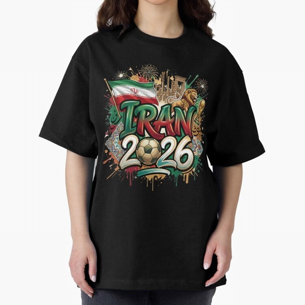 Iran World Cup 2026 Football Legacy Classic T-Shirt Show Support during FIFA World Cup 2026 Spirit, Centered on France, Haaland and Mbappe, Stadium Memories, Football Loyalty, International Chants and Championship Tradition; Ideal for Passionate