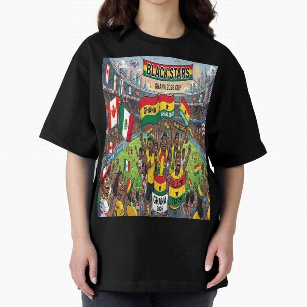 Ghana World Cup 2026 - Stadium Classic T-Shirt Live the Energy of the FIFA World Cup 2026 USA Canada Mexico Journey through CR7 Highlights, Brazil, Portugal and Argentina Pride, Retro Football Energy, Iconic Rivalries, Trophy Chase Drama and