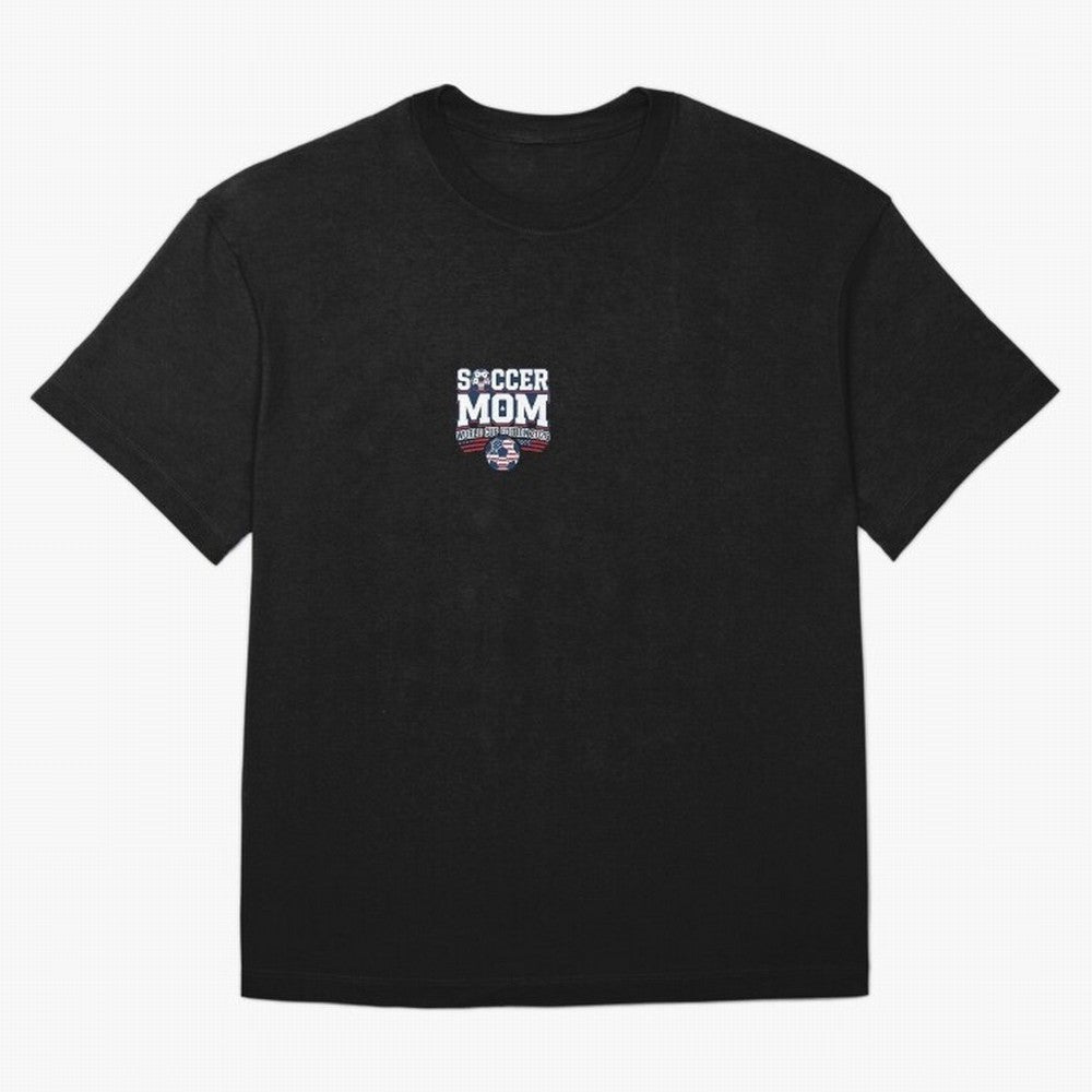 Soccer Mom World Cup Bold Text | 2026 Football Mom Classic T-Shirt Honor FIFA World Cup 2026 USA Canada Mexico Spirit, Celebrating England, France and Netherlands, Mbappe and Neymar, Goal Celebration Energy, Supporter Heritage, Football Icons and
