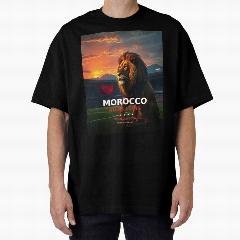 Morocco Atlas Lions - World Cup 2026 Soccer Fan Tee Classic T-Shirt Keep Football History Alive during FIFA World Cup 2026 Group Stage Built around Mbappe and Neymar, Argentina, France and Brazil Energy, Retro Football Energy, Iconic Rivalries,