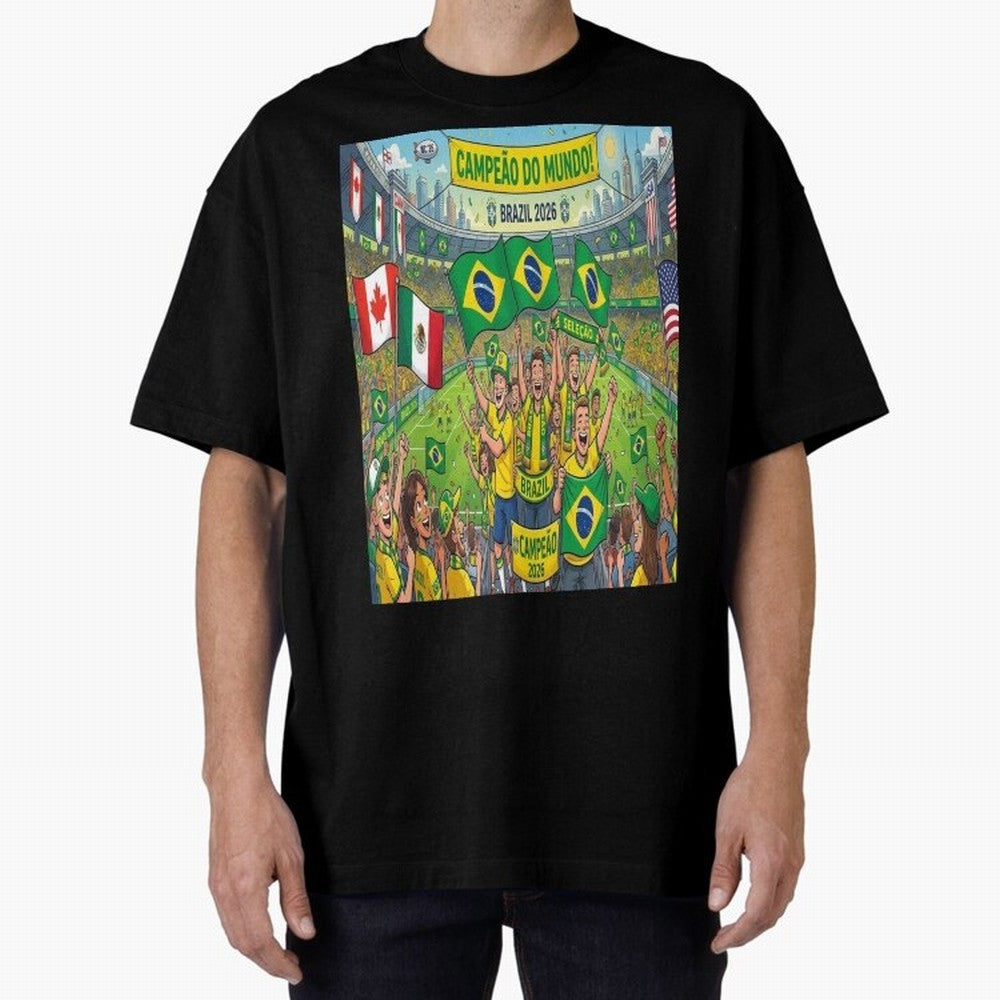 Brazil World Cup 2026 - Stadium Classic T-Shirt Stand Out with Spirit from the FIFA World Cup 2026 Journey through CR7 Highlights, Netherlands Pride, Football Festival Excitement, Trophy Ambitions, Country Rivalries and Star Player Buzz; Perfect
