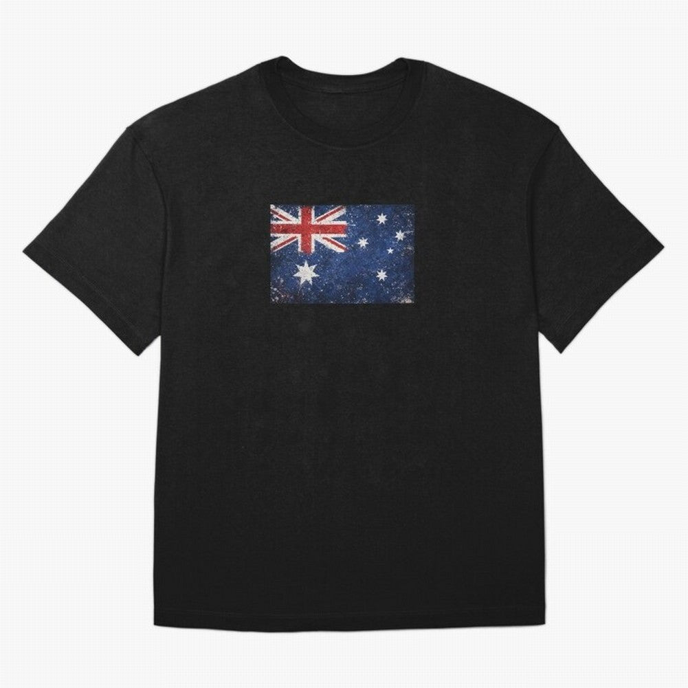 Australia Football World Cup Flag | Grunge Socceroos Soccer Classic T-Shirt Bring International Match Energy to Match Day Hype around FIFA World Cup 2026 Group Stage, Haaland, Argentina and Brazil, Supporter Pride, Iconic Celebrations, Legendary