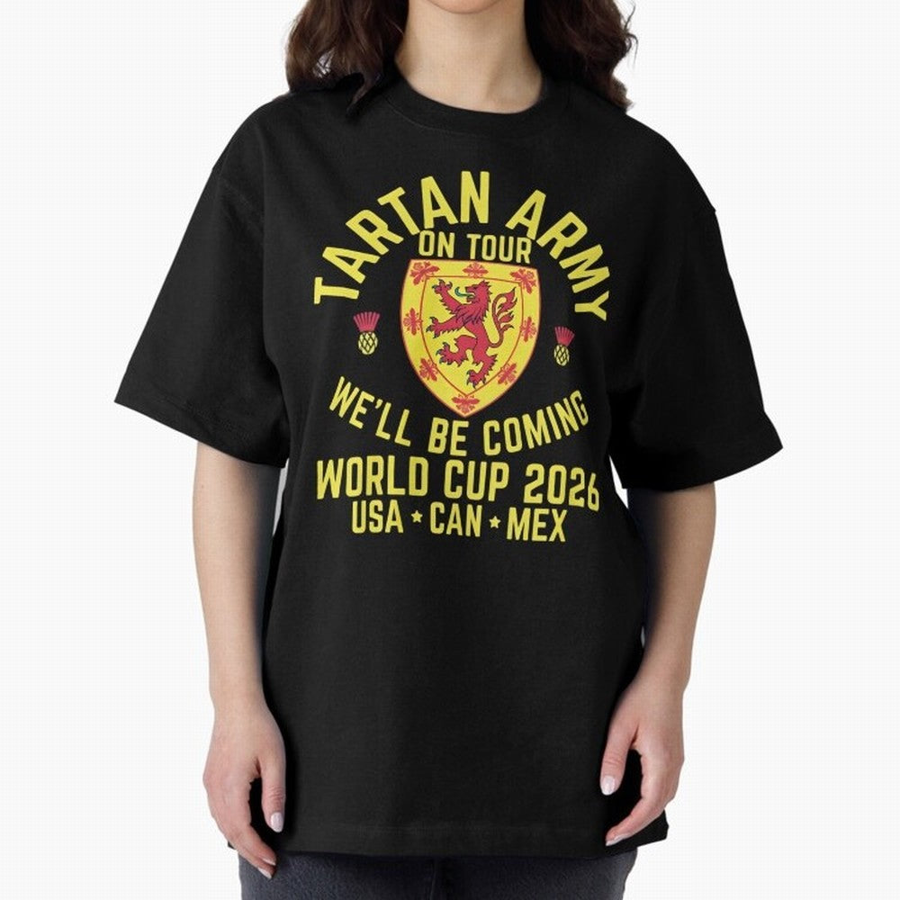 Tartan Army World Cup 2026 Scotland Tour Classic T-Shirt Show Fan Pride Across the FIFA World Cup 2026 Journey through Cristiano Ronaldo Highlights, Spain Pride, Retro Football Energy, Iconic Rivalries, Trophy Chase Drama and Stadium Atmosphere;