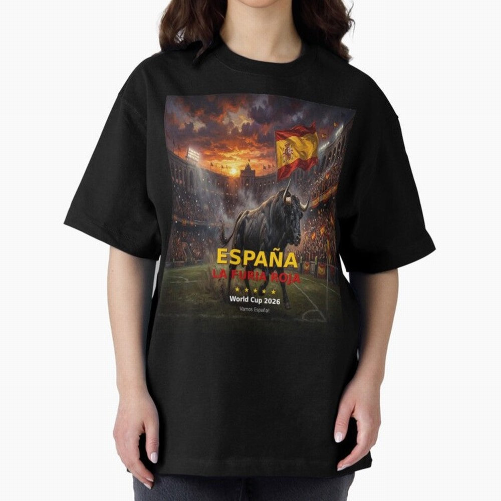 Espa?a La Furia Roja - World Cup 2026 Soccer Fan Tee Classic T-Shirt Step into FIFA World Cup 2026 Group Stage for Fans of Haaland and Mbappe and Portugal, Bringing Classic Soccer Heritage, Championship Pressure, Fan Loyalty and International