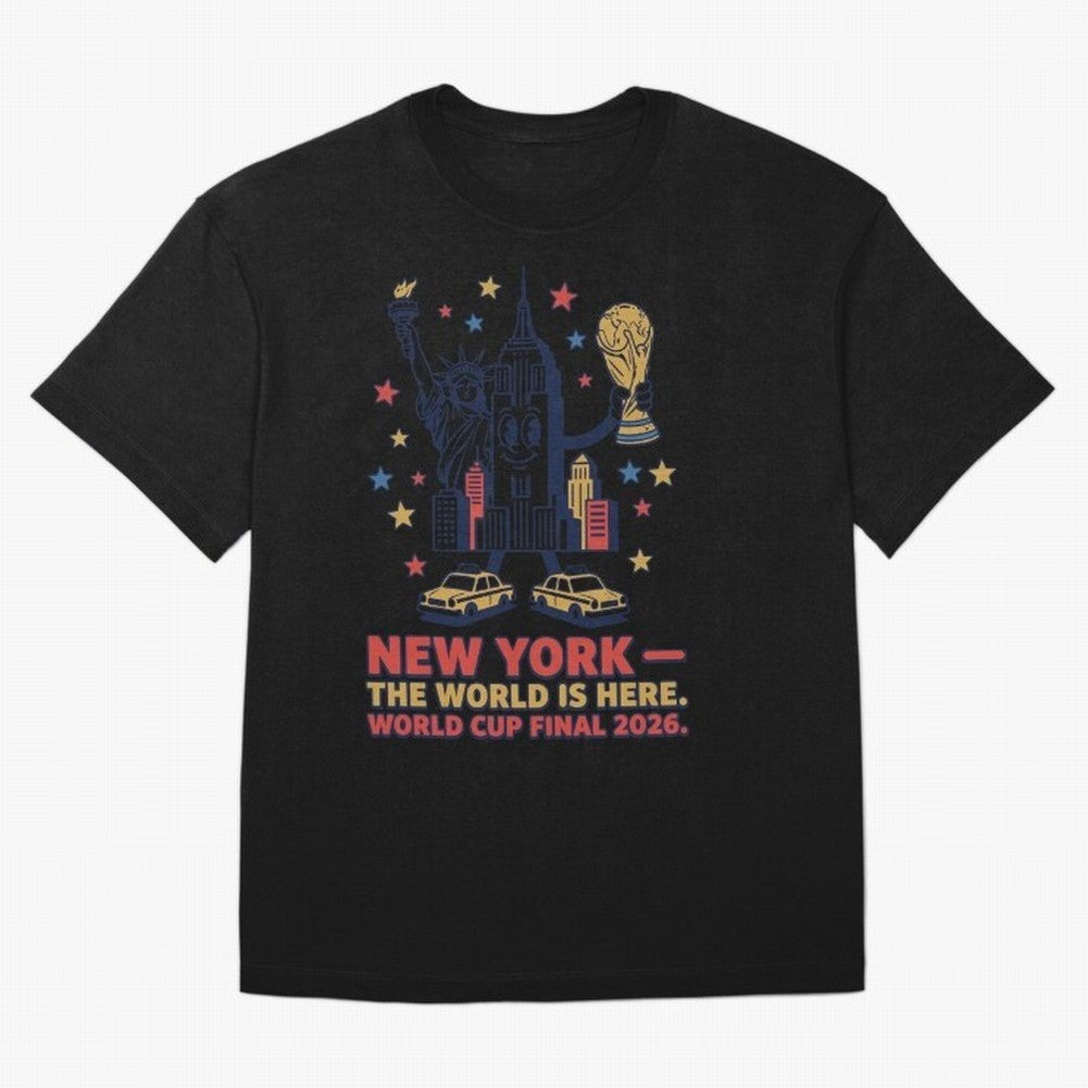 New York World Cup Final ¡ª Liberty Scores V2 Classic T-Shirt Feel the Heartbeat of Global Football Passion for FIFA World Cup 2026 Group Stage, Capturing Neymar, Haaland and Cristiano Ronaldo, England, Sports Nostalgia, International Competition,
