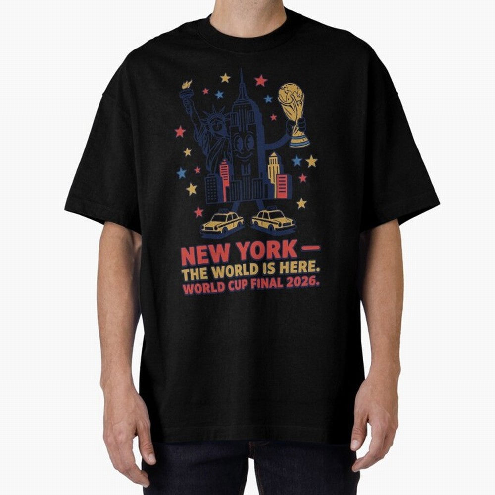 New York World Cup Final ¡ª Liberty Scores V2 Classic T-Shirt Feel the Heartbeat of Global Football Passion for FIFA World Cup 2026 Group Stage, Capturing Neymar, Haaland and Cristiano Ronaldo, England, Sports Nostalgia, International Competition,