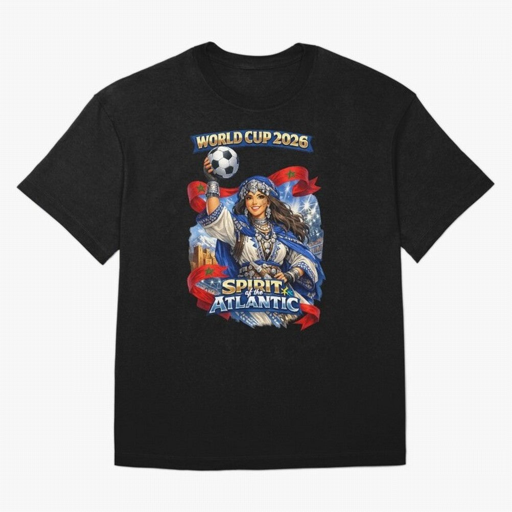 Moroccan World Cup 2026 Spirit Classic T-Shirt Back Your Heroes with FIFA World Cup 2026 Group Stage for Fans of CR7 and Argentina, Bringing Stadium Memories, Football Loyalty, International Chants and Championship Tradition; Great for Supporters