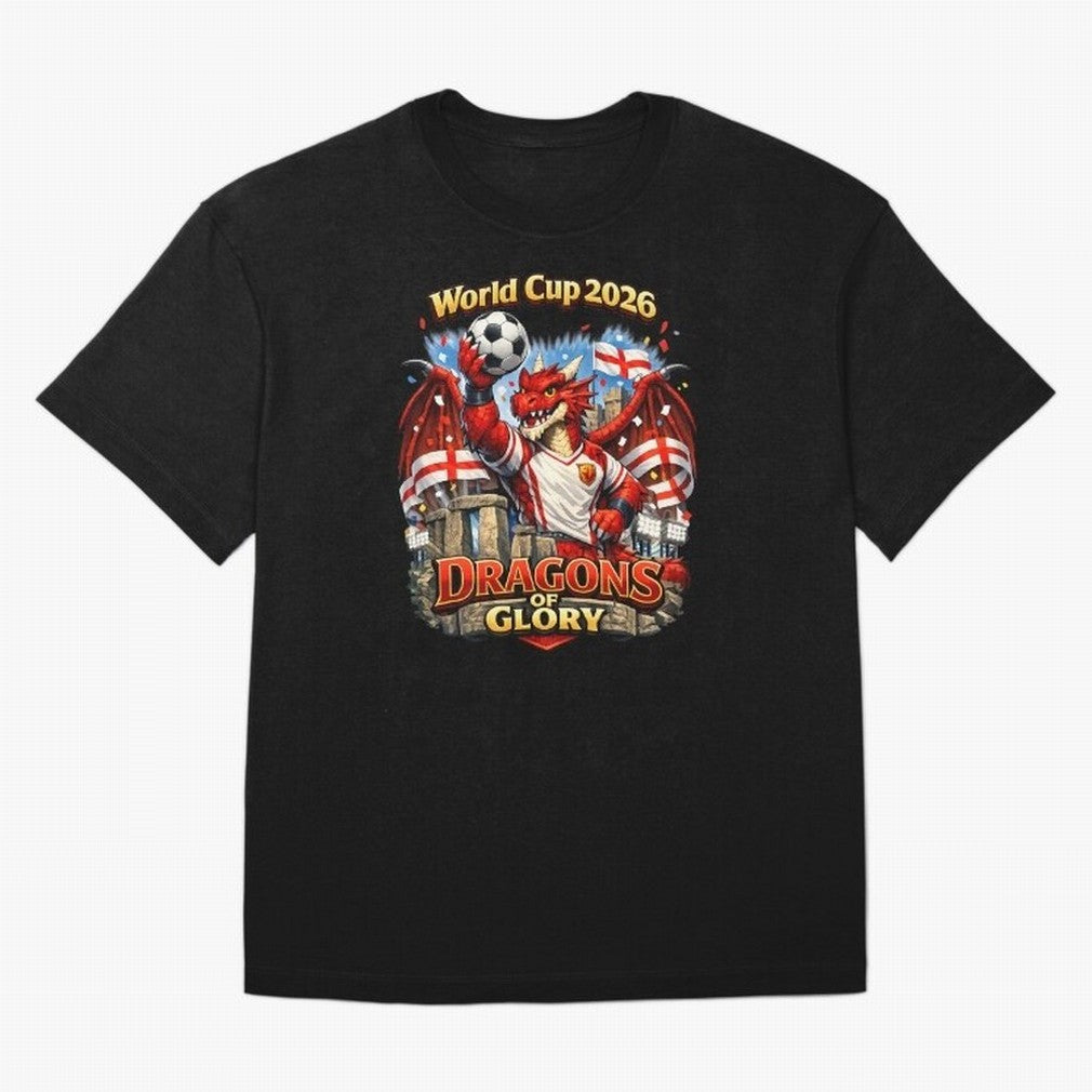World Cup 2026 Dragons of Glory Classic T-Shirt Wear the Spirit of Global Football Passion for FIFA World Cup 2026 Group Stage, Made for Messi, Germany, Tournament Hype, Historic Matchups, Family Viewing Parties and Global Sports Pride; Great for