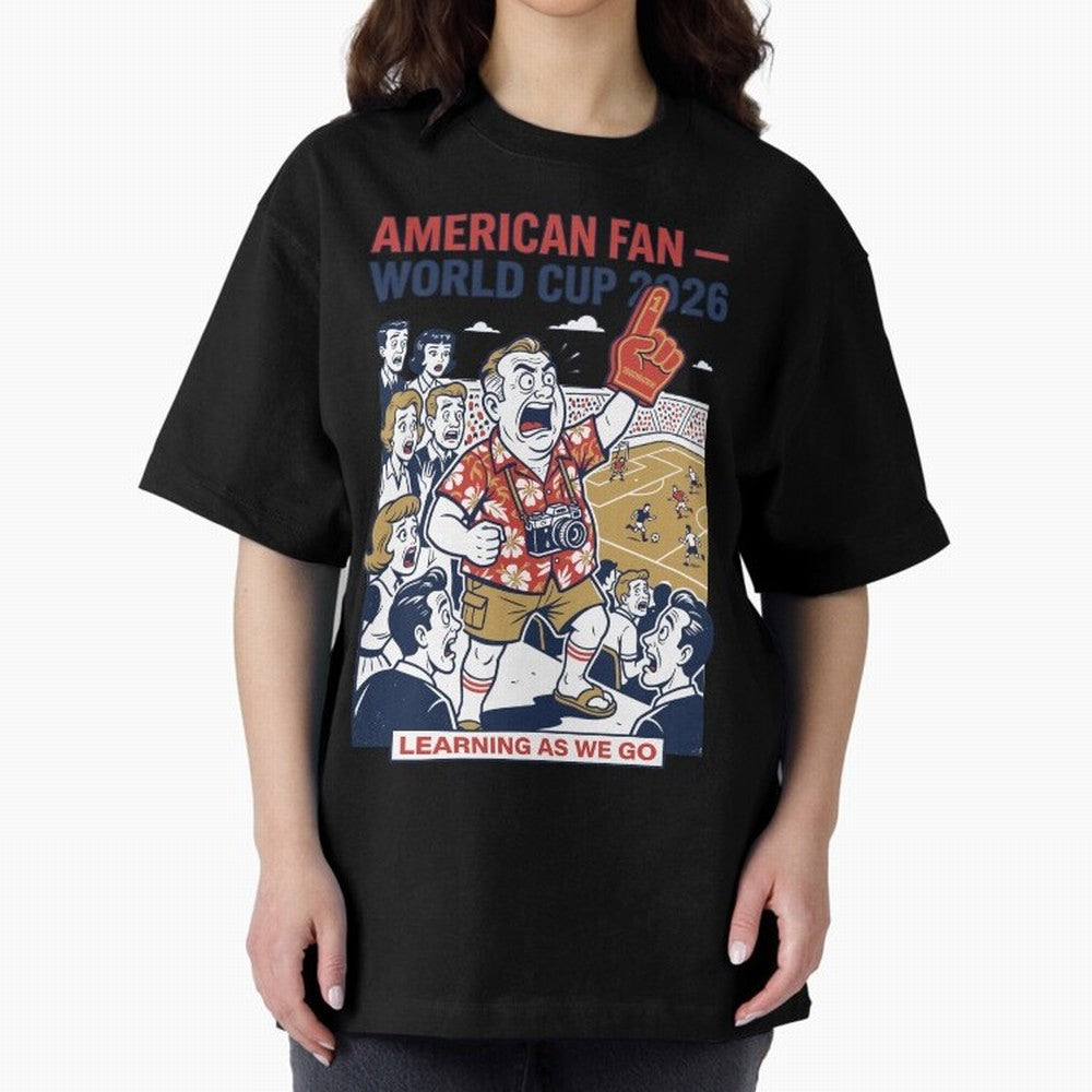 American Fan ¡ª World Cup 2026 ¡ª Learning as We Go V1 Classic T-Shirt Carry National Pride through FIFA World Cup 2026 Group Stage Spirit, Driven by Argentina and Brazil, Mbappe and Neymar, Match Day Excitement, Supporter Culture, Golden Goals and