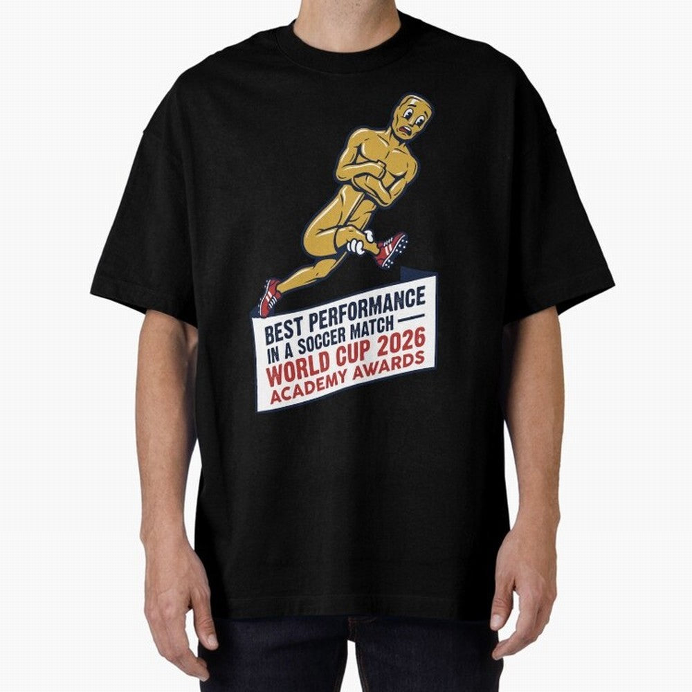Academy Awards Best Performance Soccer V1 Classic T-Shirt Show Match Day Excitement for FIFA World Cup 2026 USA Canada Mexico for Fans of Neymar, Haaland and Cristiano Ronaldo and France, Bringing Match Day Excitement, Supporter Culture, Golden