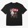 The American eagle and its friend, the Austrian eagle Classic T-Shirt Make Memories around Global Football Passion for FIFA World Cup 2026 Group Stage, Connected to CR7 and Messi, France, Football Passion, Legendary Performances, Festival Vibes and