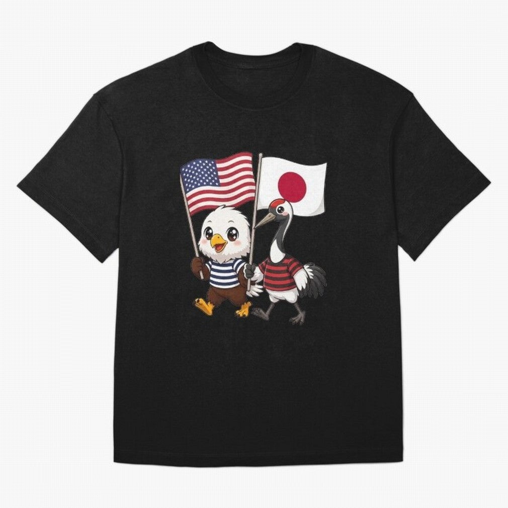 The American eagle and its friend, the Japanese crane Classic T-Shirt Celebrate Global Passion for FIFA World Cup 2026 Connected to Neymar, Argentina, France and Brazil Energy, Game Day Rituals, Football Legends, Country Pride and the Road to the