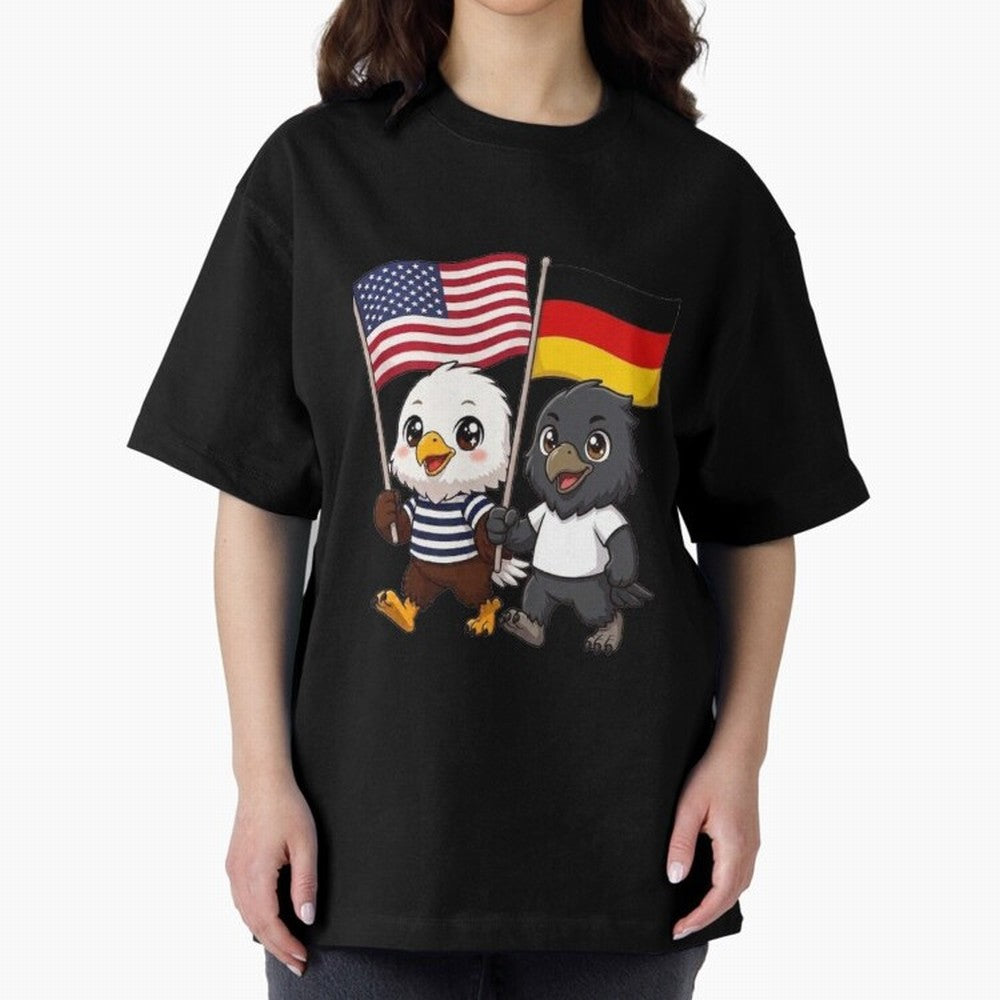 The American eagle and its friend the German eagle Classic T-Shirt Celebrate Supporters United by FIFA World Cup 2026 USA Canada Mexico for Fans of CR7 and England, France and Netherlands, Bringing Soccer Culture, Superstar Moments, National Team
