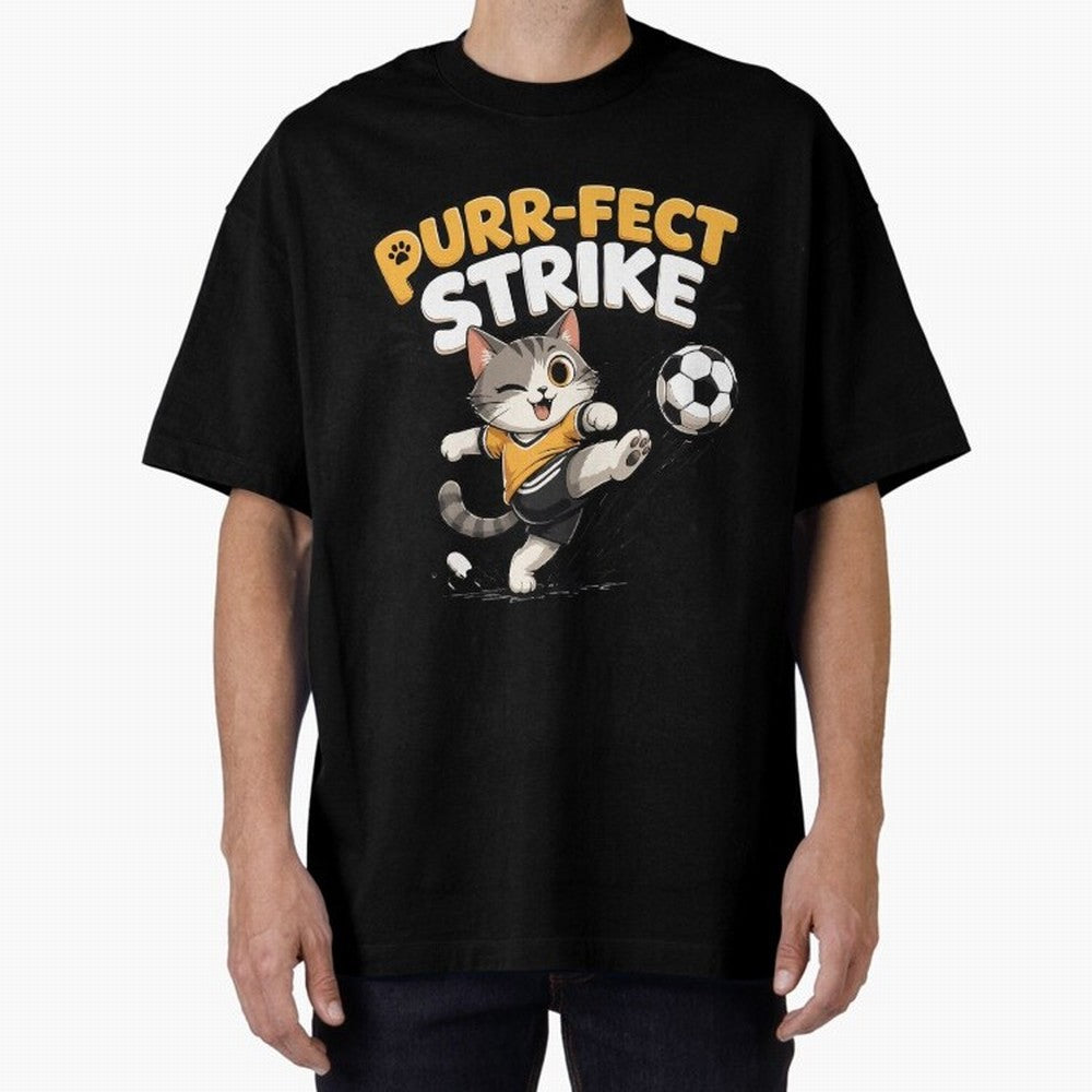 Copy of Purr-fect Strike Classic T-Shirt Show Passion for the Stars of FIFA World Cup 2026 for Fans of Mbappe and Neymar and Argentina, France and Brazil, Bringing Game Day Rituals, Football Legends, Country Pride and the Road to the Final; Perfect