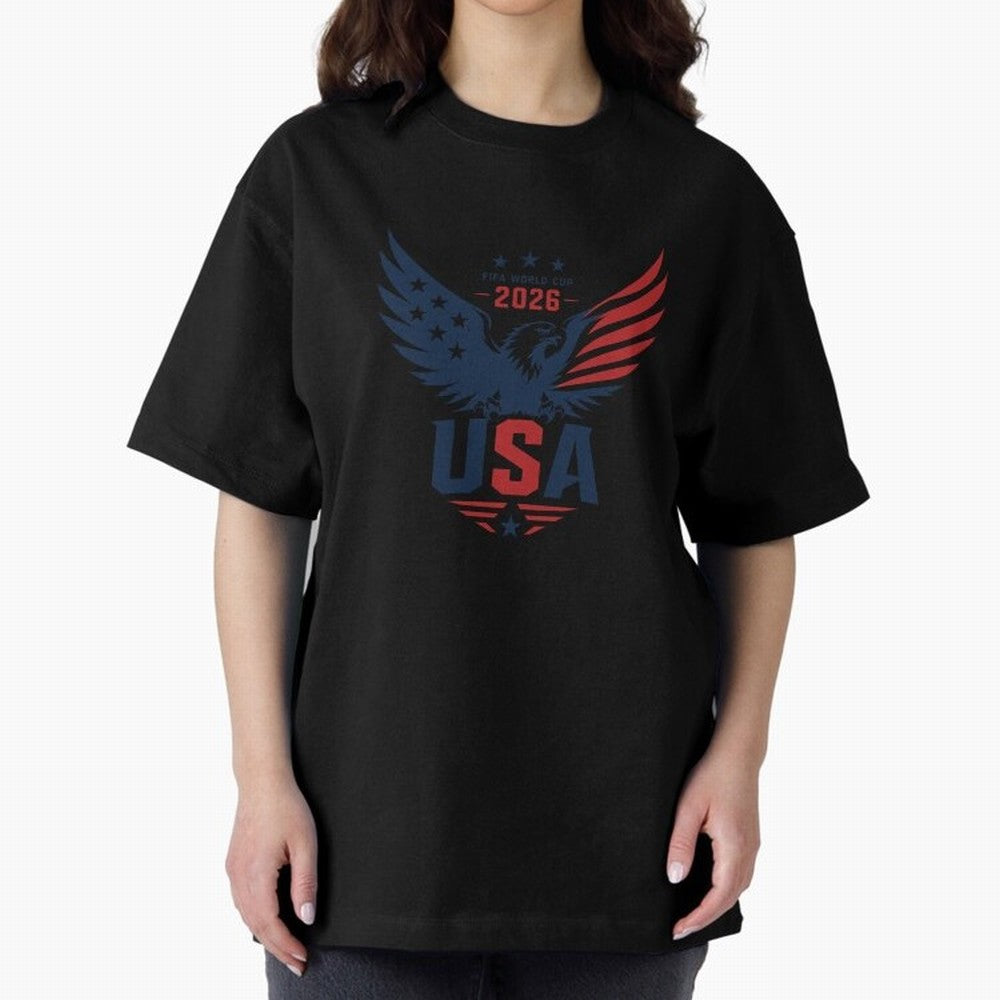 FIFA World Cup 2026 USA Eagle ¨C Patriotic Soccer Art Classic T-Shirt Cheer for FIFA World Cup 2026 Spirit, Made for France, Haaland and Mbappe, Worldwide Fan Energy, Dramatic Goals, Stadium Lights and Championship Celebrations; Made for Die Hard
