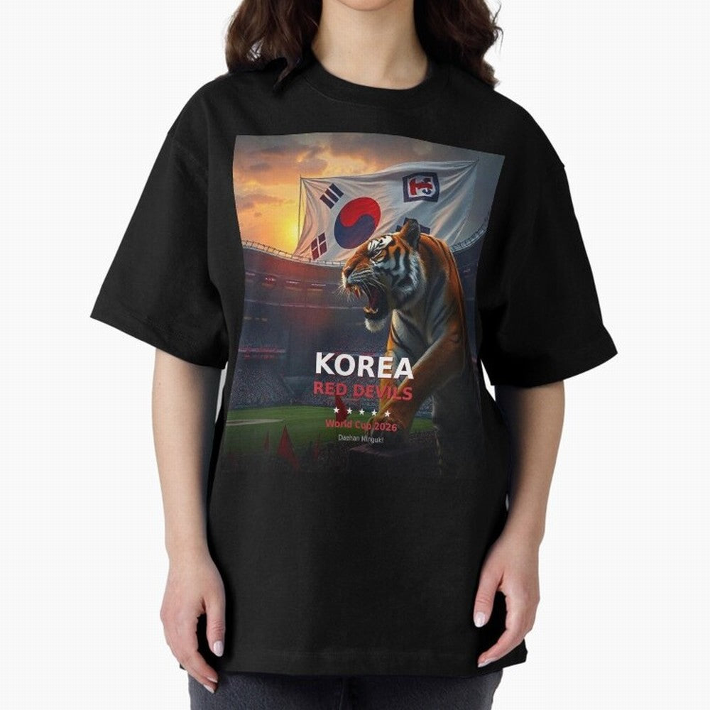Korea Red Devils - World Cup 2026 Soccer Fan Tee Classic T-Shirt Spotlight FIFA World Cup 2026 Group Stage Connected to Neymar, England and Germany Energy, Goal Celebration Energy, Supporter Heritage, Football Icons and Worldwide Tournament Joy;