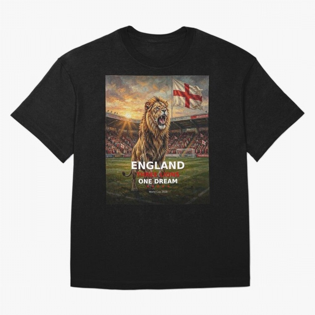 England Three Lions One Dream - World Cup 2026 Soccer Fan Tee Classic T-Shirt Bring Global Tournament Vibes to FIFA World Cup 2026 Group Stage Spirit, Made for Argentina, Messi, Tournament Hype, Historic Matchups, Family Viewing Parties and Global