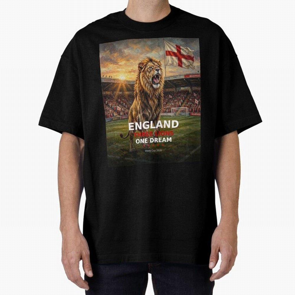 England Three Lions One Dream - World Cup 2026 Soccer Fan Tee Classic T-Shirt Bring Global Tournament Vibes to FIFA World Cup 2026 Group Stage Spirit, Made for Argentina, Messi, Tournament Hype, Historic Matchups, Family Viewing Parties and Global