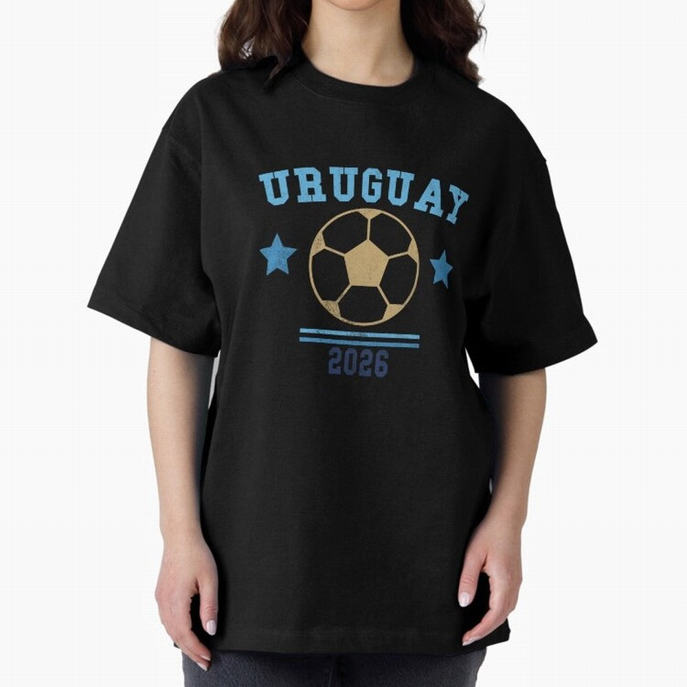 Uruguay 2026 ¡ª Vintage Soccer Tee Classic T-Shirt Fuel the Hype around FIFA World Cup 2026 Group Stage Spirit, Capturing France and Portugal, Messi, CR7 and Mbappe, Stadium Memories, Football Loyalty, International Chants and Championship