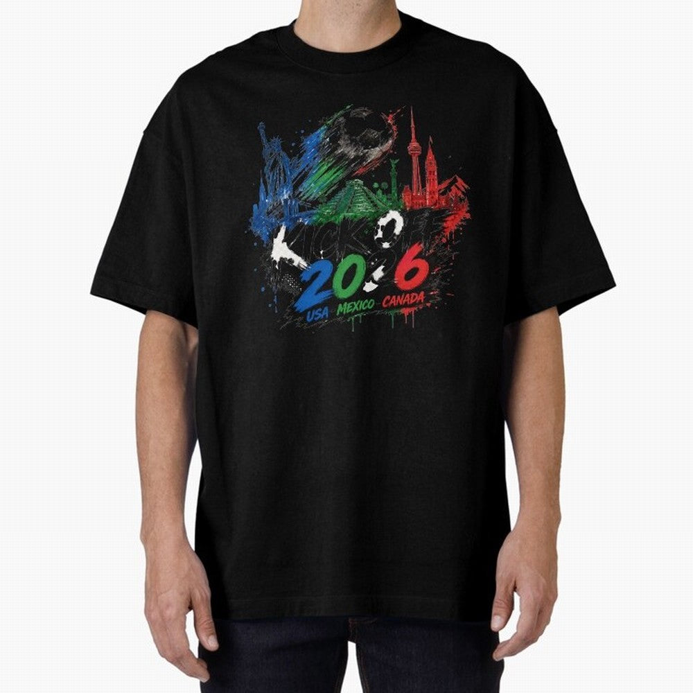Kick Off 2026 USA Mexico Canada Soccer Graphic Classic T-Shirt Relive Legendary Nights from FIFA World Cup 2026 Group Stage Spirit, Made for Spain, Mbappe, Tournament Hype, Historic Matchups, Family Viewing Parties and Global Sports Pride; Ideal