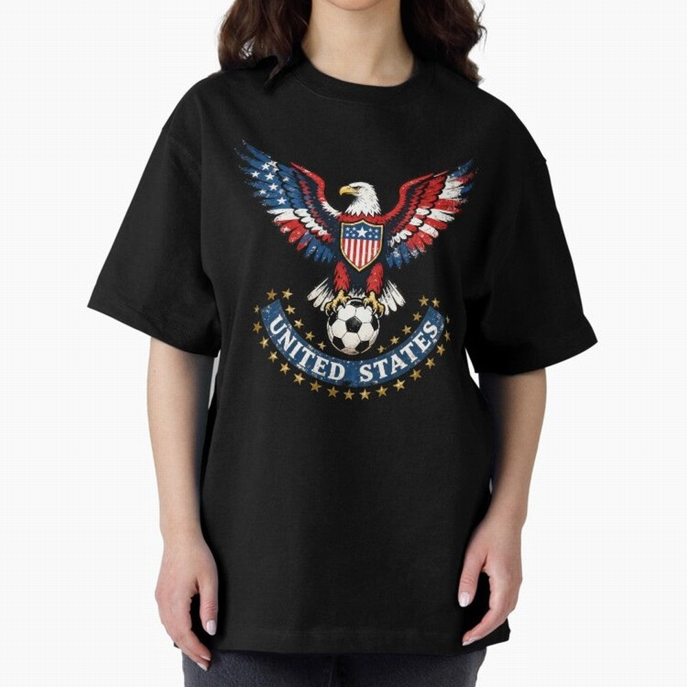 USA Soccer Eagle - United States Football Fan Classic T-Shirt Join the Global Buzz around Match Day Hype around FIFA World Cup 2026 Group Stage, Mbappe, Spain, Sports Nostalgia, International Competition, Famous Players and Unforgettable Victories;