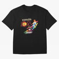 Spain Ol¨¦ 2026 Colorful Watercolor Football Graphic Classic T-Shirt Bring Bold Fan Energy to FIFA World Cup 2026 Spirit, Inspired by France, Messi and Cristiano Ronaldo, Tournament Hype, Historic Matchups, Family Viewing Parties and Global Sports