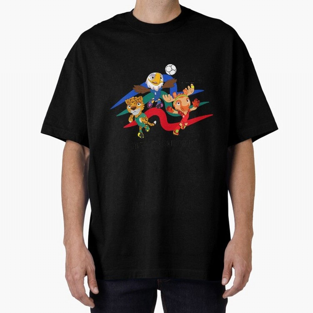 Kids World Cup26 Host Country Mascots Action Classic T-Shirt Bring Stadium Energy to the FIFA World Cup 2026 Journey through CR7 and Messi Highlights, England, France and Netherlands Pride, Supporter Pride, Iconic Celebrations, Legendary Names and