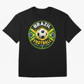 Elegant Brazil Football Emblem Classic T-Shirt Relive the Noise and Pride of Global Football Passion for FIFA World Cup 2026, Filled with Neymar, Haaland and Cristiano Ronaldo, Brazil, Portugal and Argentina, Goal Celebration Energy, Supporter