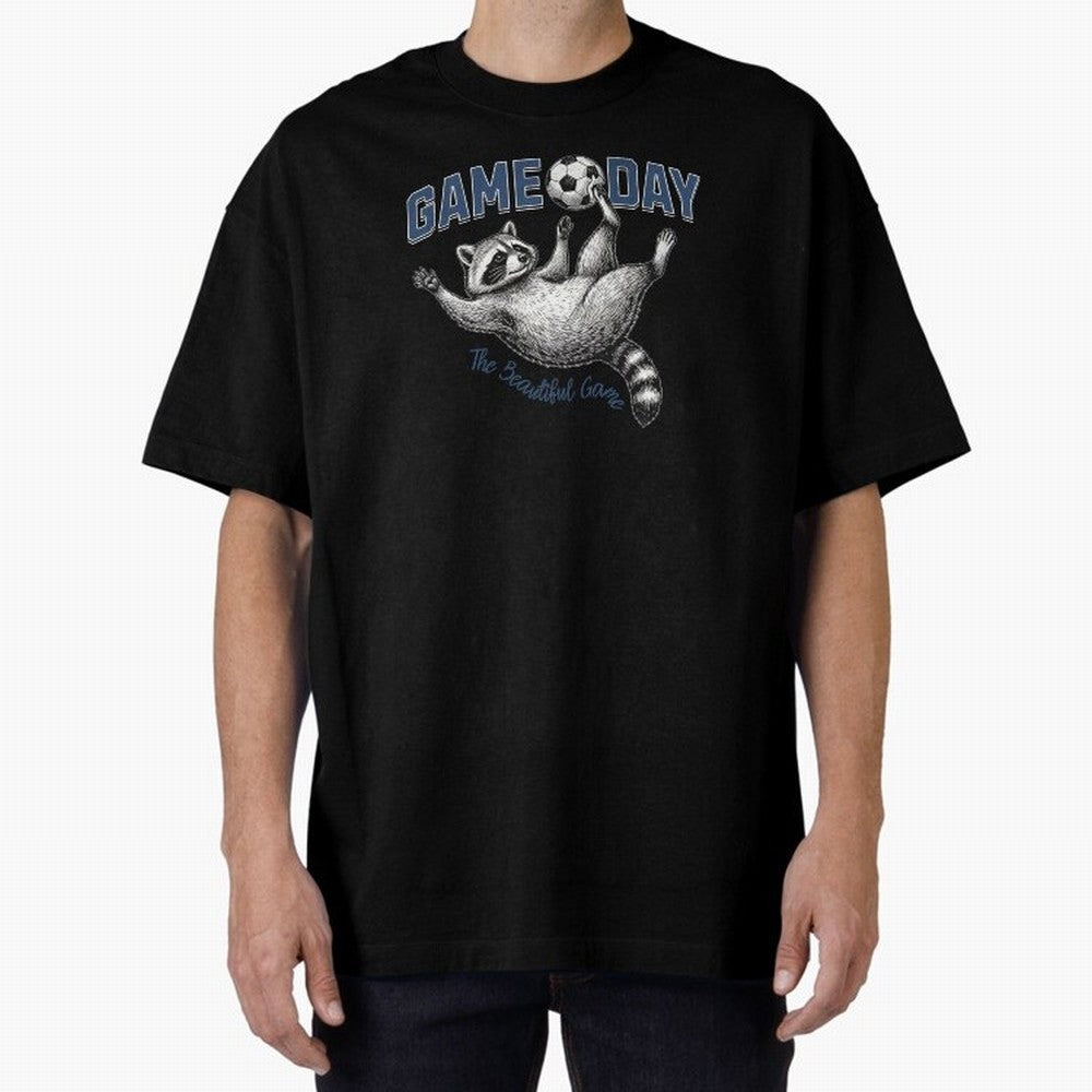 Raccoon Soccer Game Day The Beautiful Game Classic T-Shirt Carry the Colors and Pride of FIFA World Cup 2026 USA Canada Mexico for Fans of Cristiano Ronaldo, Haaland and CR7 and England, France and Netherlands, Bringing Football History, Final
