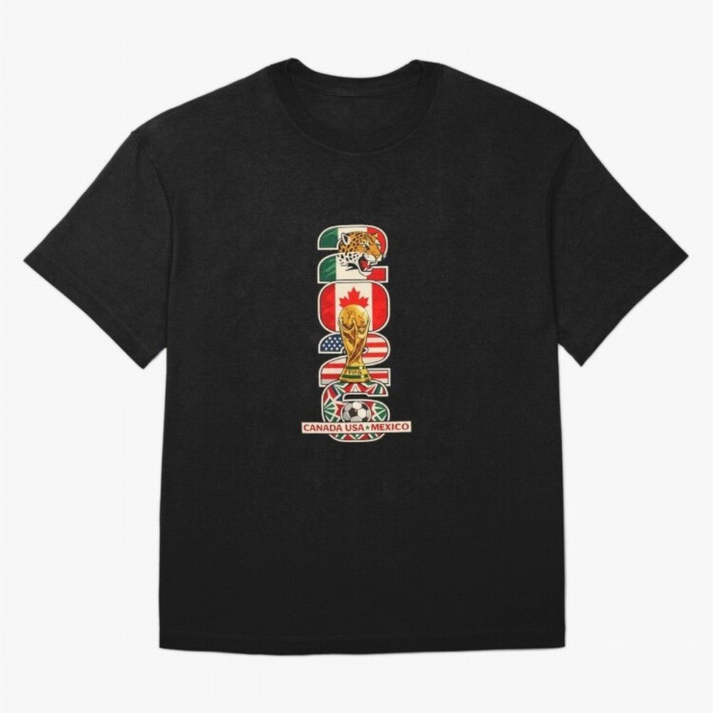 Vertical Host Nations Landmark Art Classic T-Shirt Discover FIFA World Cup 2026 USA Canada Mexico with Neymar, Haaland and Cristiano Ronaldo, Argentina, France and Brazil Energy, Tournament Hype, Historic Matchups, Family Viewing Parties and Global