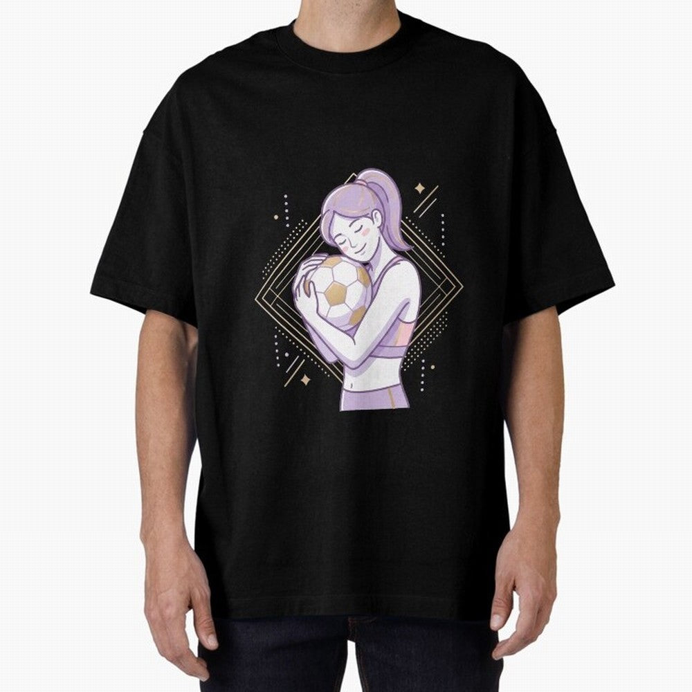 Emotional Soccer Girl Love for Football Classic T-Shirt Create FIFA World Cup 2026 USA Canada Mexico Spirit, Connected to Argentina and Brazil, Cristiano Ronaldo, Haaland and CR7, Vintage Soccer Flavor, Modern Football Stars, National Flags and