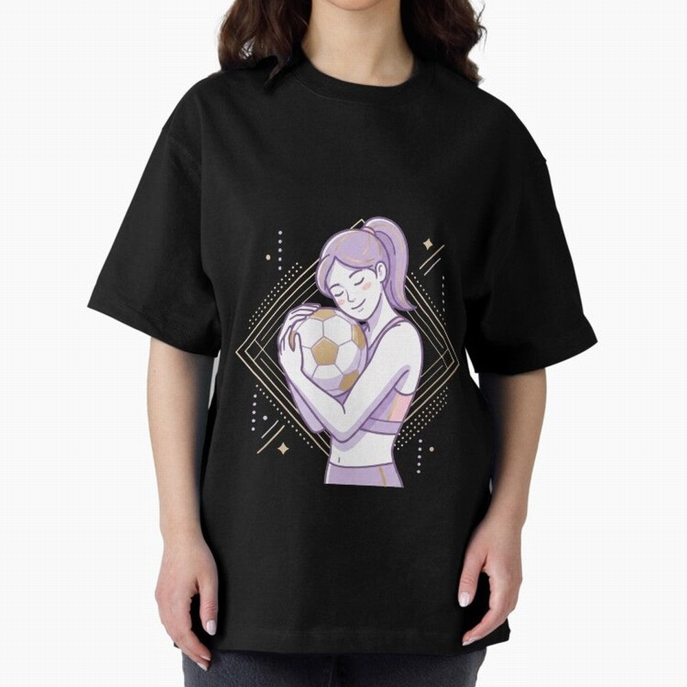 Emotional Soccer Girl Love for Football Classic T-Shirt Create FIFA World Cup 2026 USA Canada Mexico Spirit, Connected to Argentina and Brazil, Cristiano Ronaldo, Haaland and CR7, Vintage Soccer Flavor, Modern Football Stars, National Flags and
