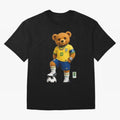 Brazil Soccer Bear World Cup Teddy Bear Classic T-Shirt Keep the Match Day Mood of FIFA World Cup 2026 Group Stage for Fans of Cristiano Ronaldo, Haaland and CR7 and France and Portugal, Bringing Tournament Hype, Historic Matchups, Family Viewing