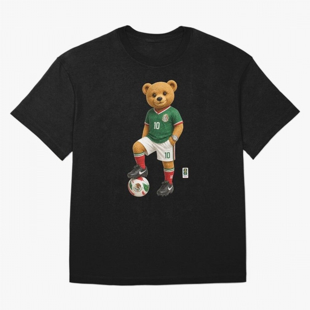 Mexico Soccer Bear World Cup Teddy Bear Classic T-Shirt Get Ready for FIFA World Cup 2026 Group Stage Highlighting Cristiano Ronaldo, Portugal, Spain and Germany Energy, Soccer Culture, Superstar Moments, National Team Dreams and Competitive Fire;