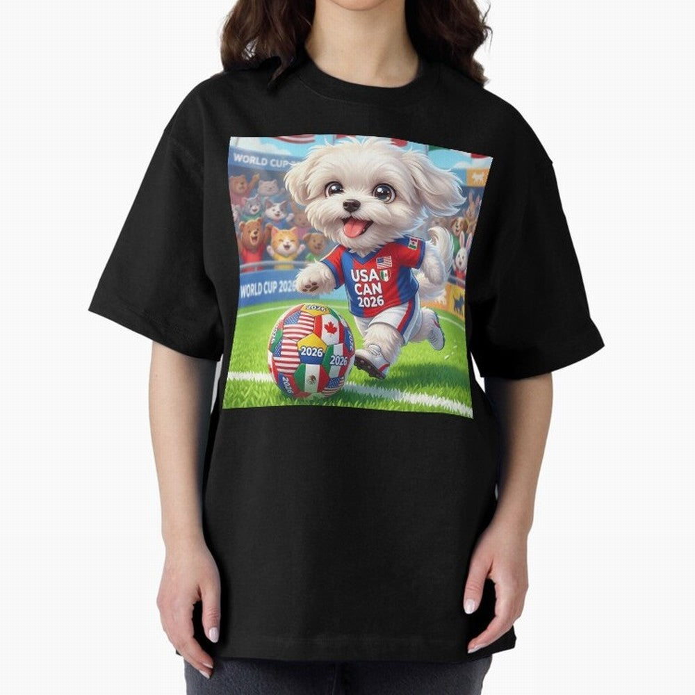 Cute Maltese Soccer Star - FIFA 2026 World Cup Edition Classic T-Shirt Relive FIFA World Cup 2026 USA Canada Mexico with CR7, Brazil, Portugal and Argentina Energy, Supporter Pride, Iconic Celebrations, Legendary Names and Global Match Day Energy;