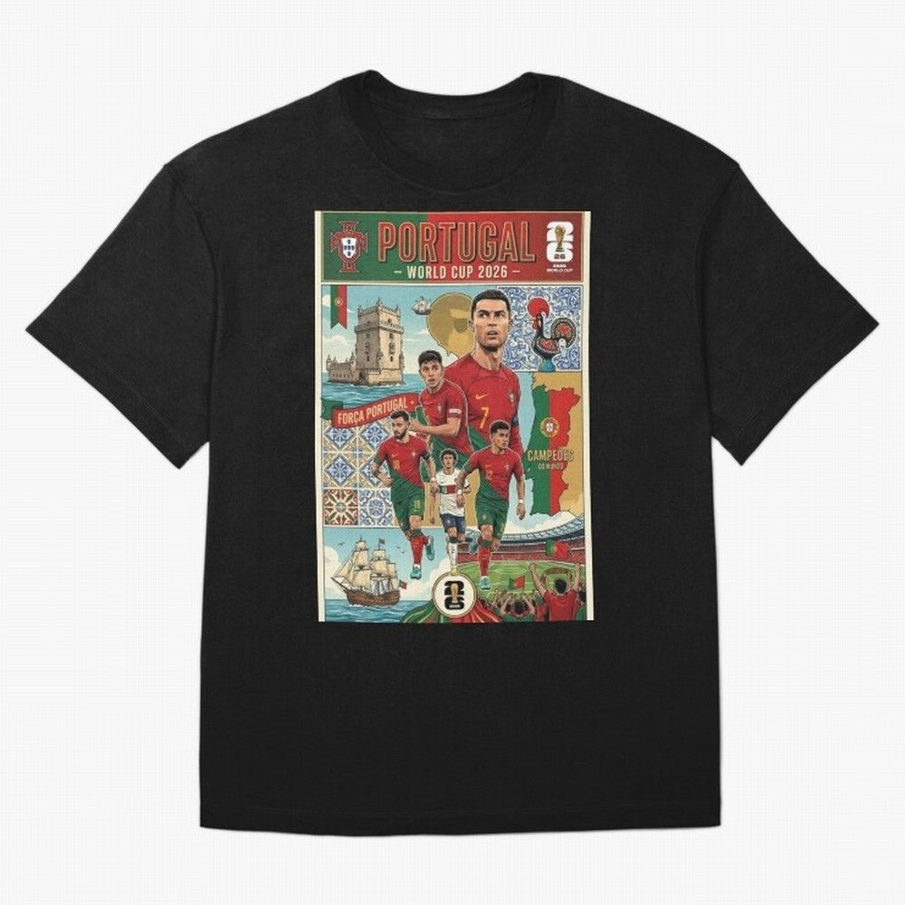 Portugal 2026 ¨C In Search of Glory Classic T-Shirt Celebrate Supporters United by FIFA World Cup 2026 Group Stage Spirit, Featuring Germany, Cristiano Ronaldo, Goal Celebration Energy, Supporter Heritage, Football Icons and Worldwide Tournament