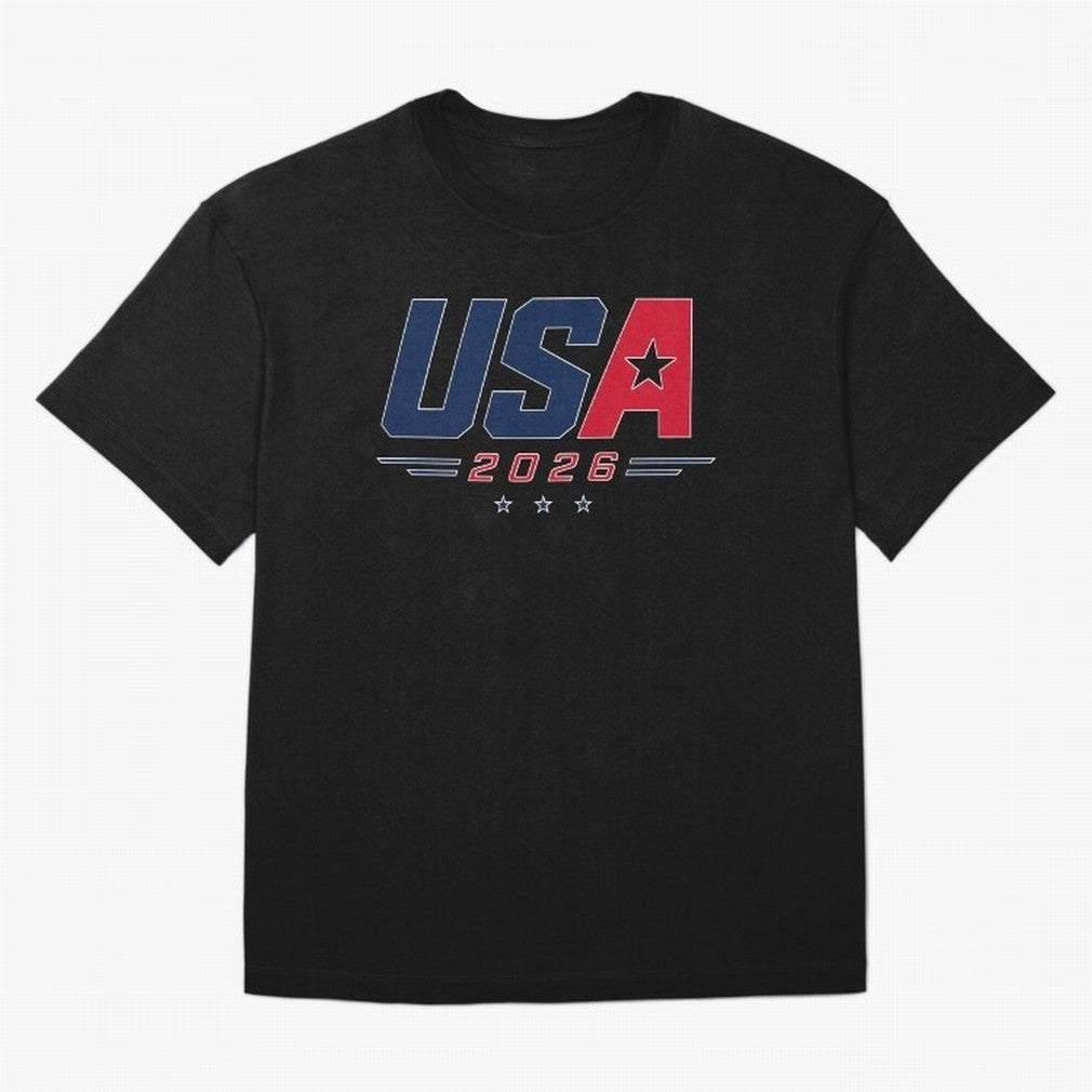 USA 2026 Soccer Fan Shirt | American Football Supporter Minimal Design Classic T-Shirt Unlock FIFA World Cup 2026 USA Canada Mexico Made for CR7 and Messi, England, France and Netherlands Energy, Football Festival Excitement, Trophy Ambitions,