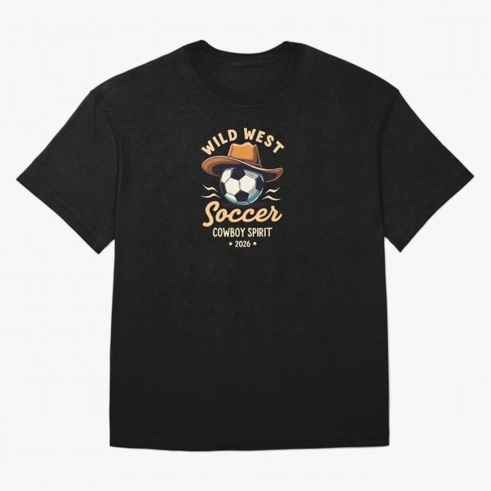Wild West Soccer Cowboy Spirit World Cup 2026 Classic T-Shirt Bring Bold Fan Energy to FIFA World Cup 2026 Group Stage for Fans of Neymar, Haaland and Cristiano Ronaldo and Spain and Netherlands, Bringing Goal Celebration Energy, Supporter