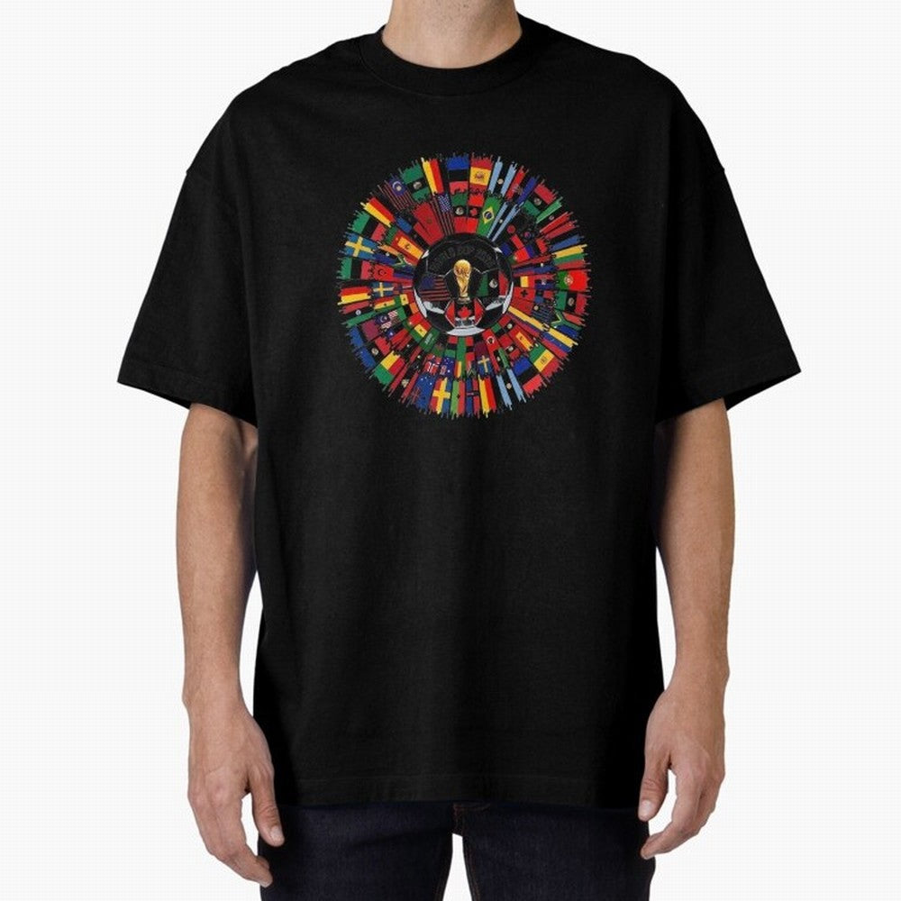 Vibrant 2026 World Cup International Flag Splash Classic T-Shirt Celebrate Unforgettable Nights in FIFA World Cup 2026 Group Stage Spirit, Made for Spain, Mbappe, Championship Spirit, Famous Goals, Roaring Crowds and International Football Unity;