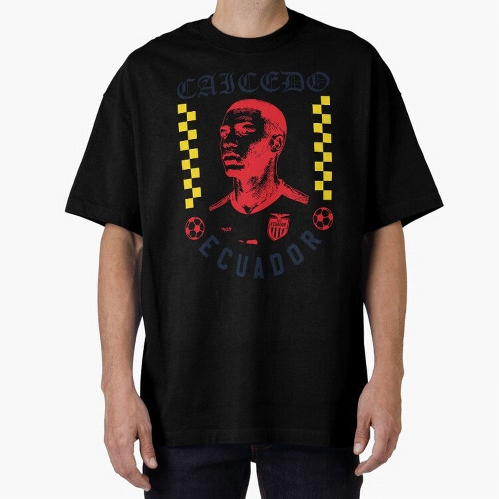 Caicedo Ecuador Soccer Star Retro Football Fan Design Classic T-Shirt Wear the Spirit of Global Football Passion for FIFA World Cup 2026, Built around Mbappe, Portugal, Retro Football Energy, Iconic Rivalries, Trophy Chase Drama and Stadium