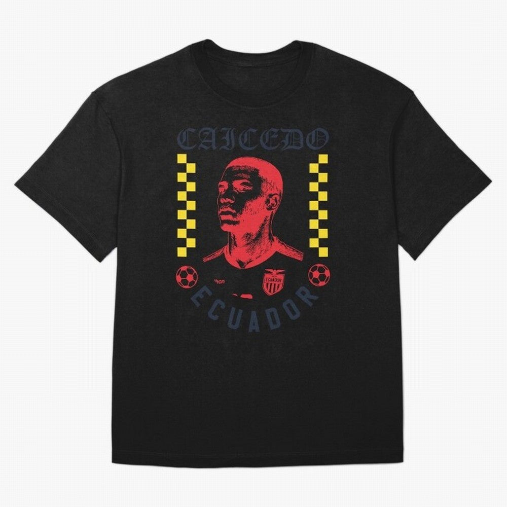 Caicedo Ecuador Soccer Star Retro Football Fan Design Classic T-Shirt Wear the Spirit of Global Football Passion for FIFA World Cup 2026, Built around Mbappe, Portugal, Retro Football Energy, Iconic Rivalries, Trophy Chase Drama and Stadium
