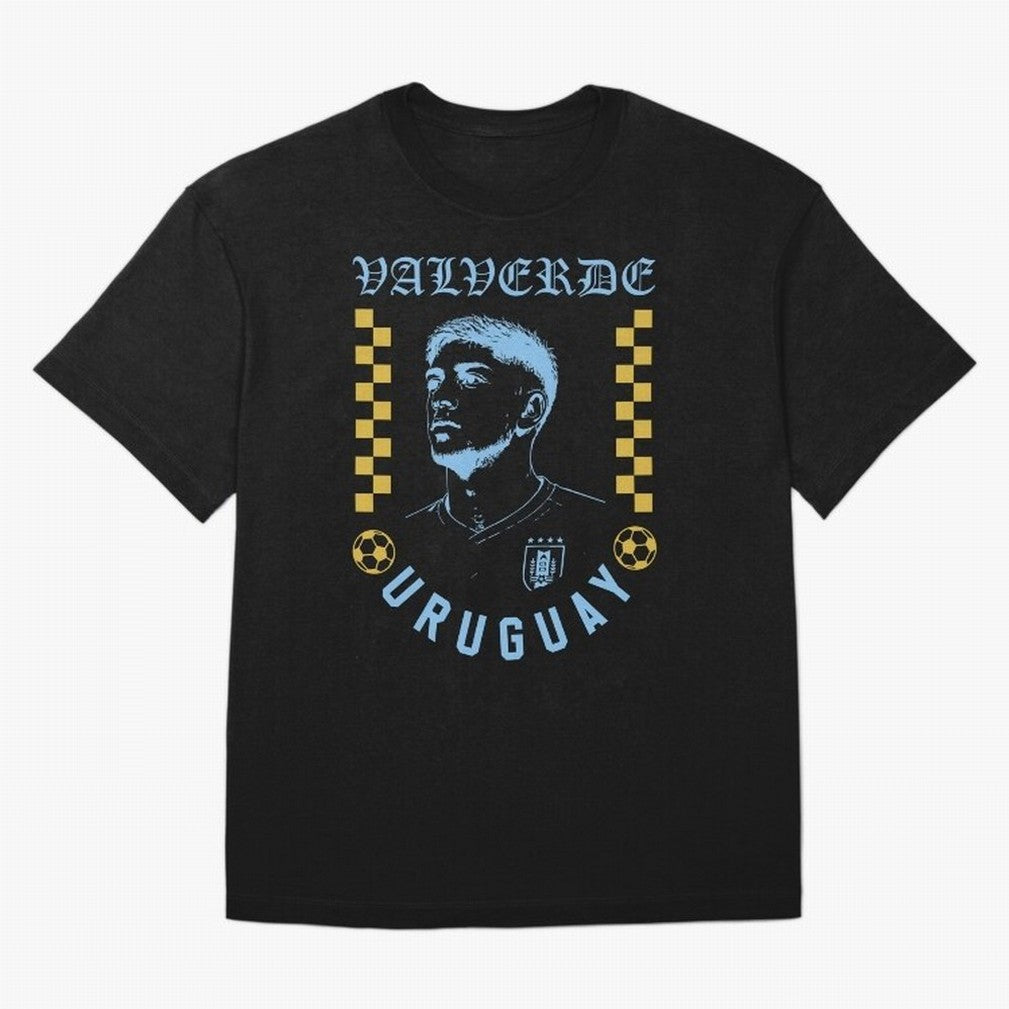Valverde Uruguay Soccer Star Retro Football Fan Design Classic T-Shirt Feel the Heartbeat of Match Day Hype around FIFA World Cup 2026, Mbappe and Neymar, France and Portugal, Vintage Soccer Flavor, Modern Football Stars, National Flags and Final