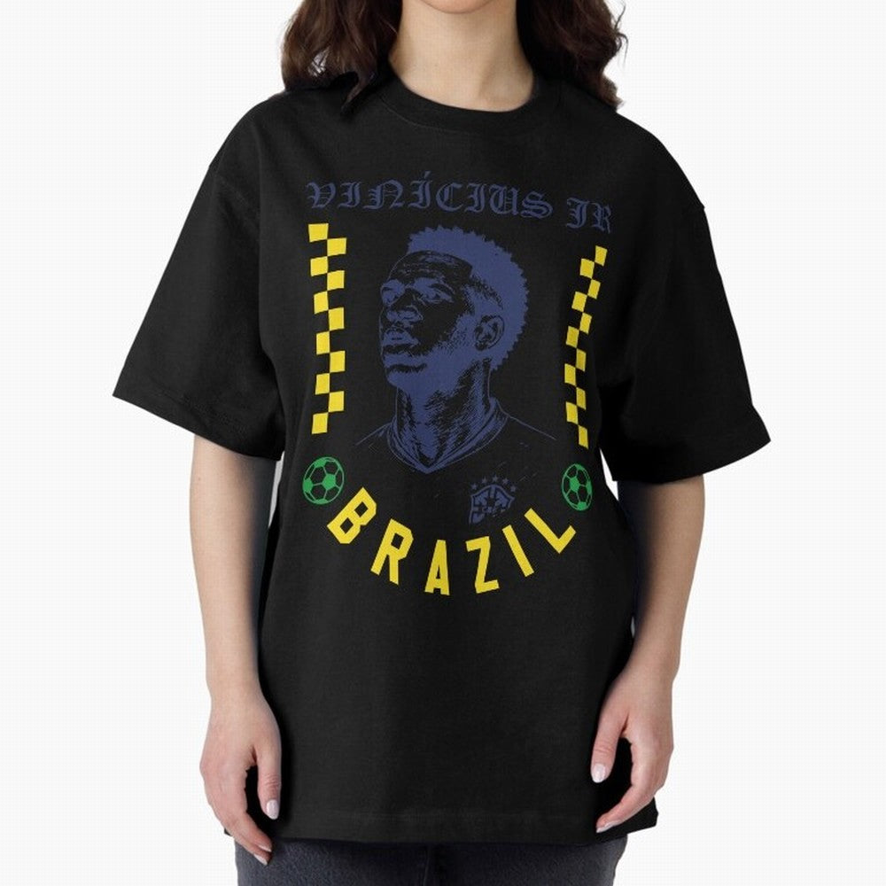 Vin¨ªcius Jr Brazil Soccer Legend Retro Football Fan Design Classic T-Shirt Celebrate Classic Football Spirit in Global Football Passion for FIFA World Cup 2026 Group Stage, Capturing Messi, CR7 and Mbappe, England, Football History, Final Match