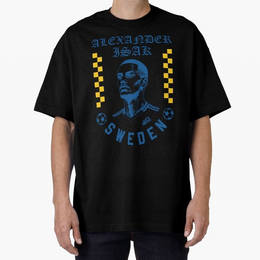 Alexander Isak Sweden Soccer Star Retro Football Fan Design Classic T-Shirt Support the Legends of Match Day Hype around FIFA World Cup 2026 Group Stage, Mbappe and Neymar, Spain and Netherlands, Sports Nostalgia, International Competition, Famous