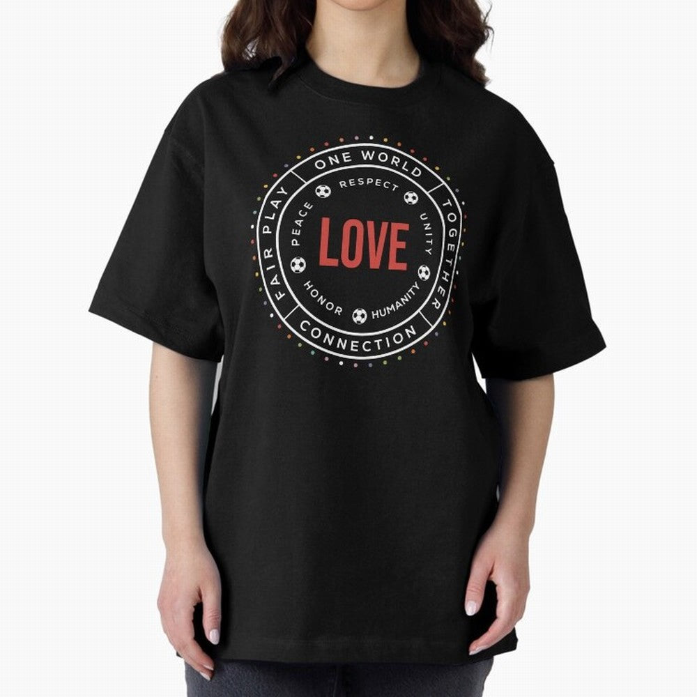 One World One Game ¡ª Soccer World Cup 2026 Love Unity Design Classic T-Shirt Support Iconic Players in Match Day Hype around FIFA World Cup 2026 Group Stage, Cristiano Ronaldo, Spain, Football Passion, Legendary Performances, Festival Vibes and